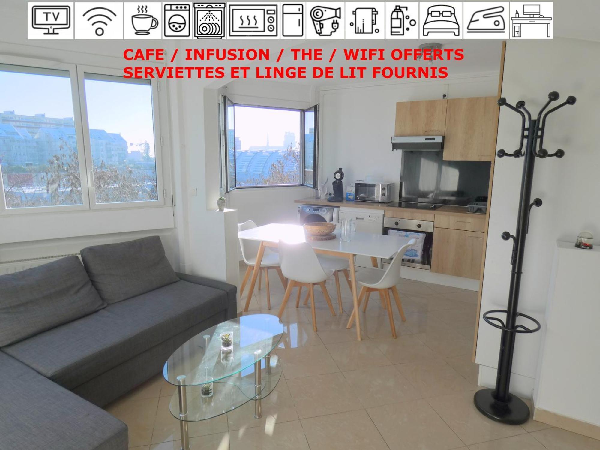37M2 Lumineux Face Gare Sncf, Wifi Et Cafe Et The Offerts Apartment Орлеан Екстериор снимка